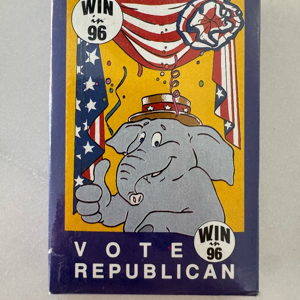 genuine brand new 1996 republican playing cards